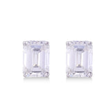 0.50 TCW Emerald Diamond Studs