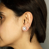 Cross Heart Earrings