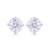 1.01 TCW Round Diamond Studs