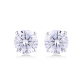 0.50 TCW Round Diamond Studs