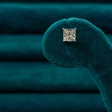 2.05 TCW Princess Cut  Diamond Studs