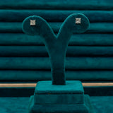 2.05 TCW Princess Cut  Diamond Studs