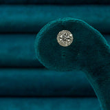 Round Diamond Halo Studs