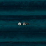 1.01 TCW Round Diamond Studs