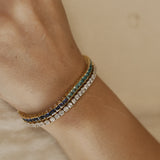 Sapphire & Diamond Tennis Bracelet