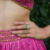 Green Stone Maharani Ring