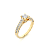 50- Pointers Princess Hidden Halo Ring