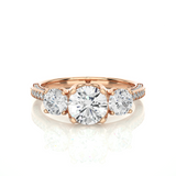 Trio Round Diamond Ring