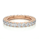 Traditional Carved 2.28 TCW Round Diamond Band