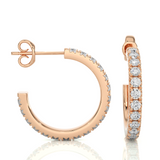 In and Out Small Diamond Hoops