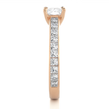 1.10 ct Cushion Solitaire Diamond Ring