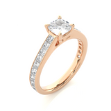 1.10 ct Cushion Solitaire Diamond Ring