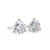 2.5 TCW 3 prong Round Diamond Studs
