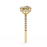 Hidden Halo 2.4 ct Round with Side Diamond Ring