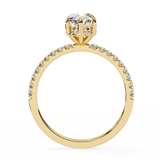 Hidden Halo 1.40 ct Marquise with Side diamond Ring