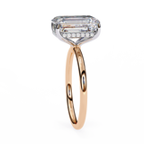 Hidden Halo 2.50 ct Emerald Diamond Ring