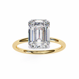 Hidden Halo 2.50 ct Emerald Diamond Ring