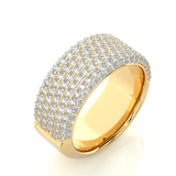 Flat Pave Diamond Eternity Band