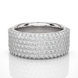 Flat Pave Diamond Eternity Band