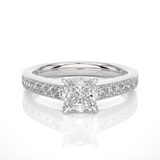 1.10 ct Cushion Solitaire Diamond Ring