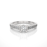 50- Pointers Princess Hidden Halo Ring