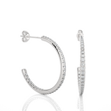 In and Out Diamond Hoops 2