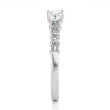 Twist Shank Princess Cut Diamond Ring