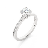 60-Pointeres Round Solitaire Ring