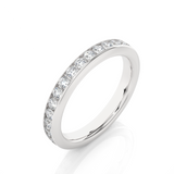 0.96 TCW Round Diamond Channel Setting Band