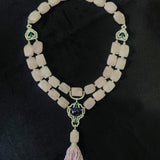 Rose Quartz Tassel Necklace