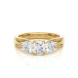 Trio Round Diamond Ring