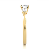 Trellis Round and Pear Diamond Ring
