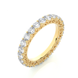 Traditional Carved 2.28 TCW Round Diamond Band