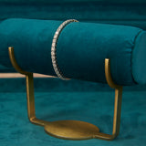 6.31 TCW Round Diamond White Gold Tennis Bracelet