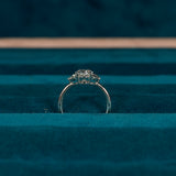 Oval and Half Moon Ring